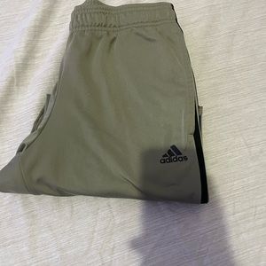 Men sage green adidas pants